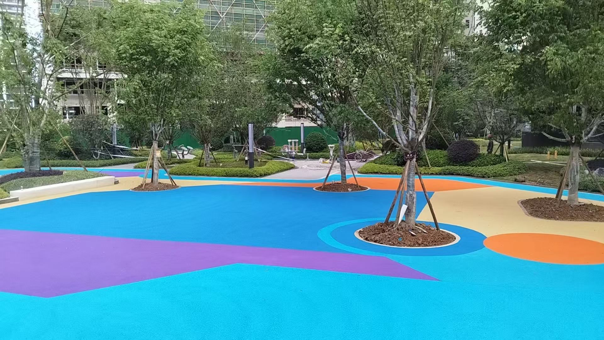 衡阳市塑胶颗粒健身步道 - 方案
