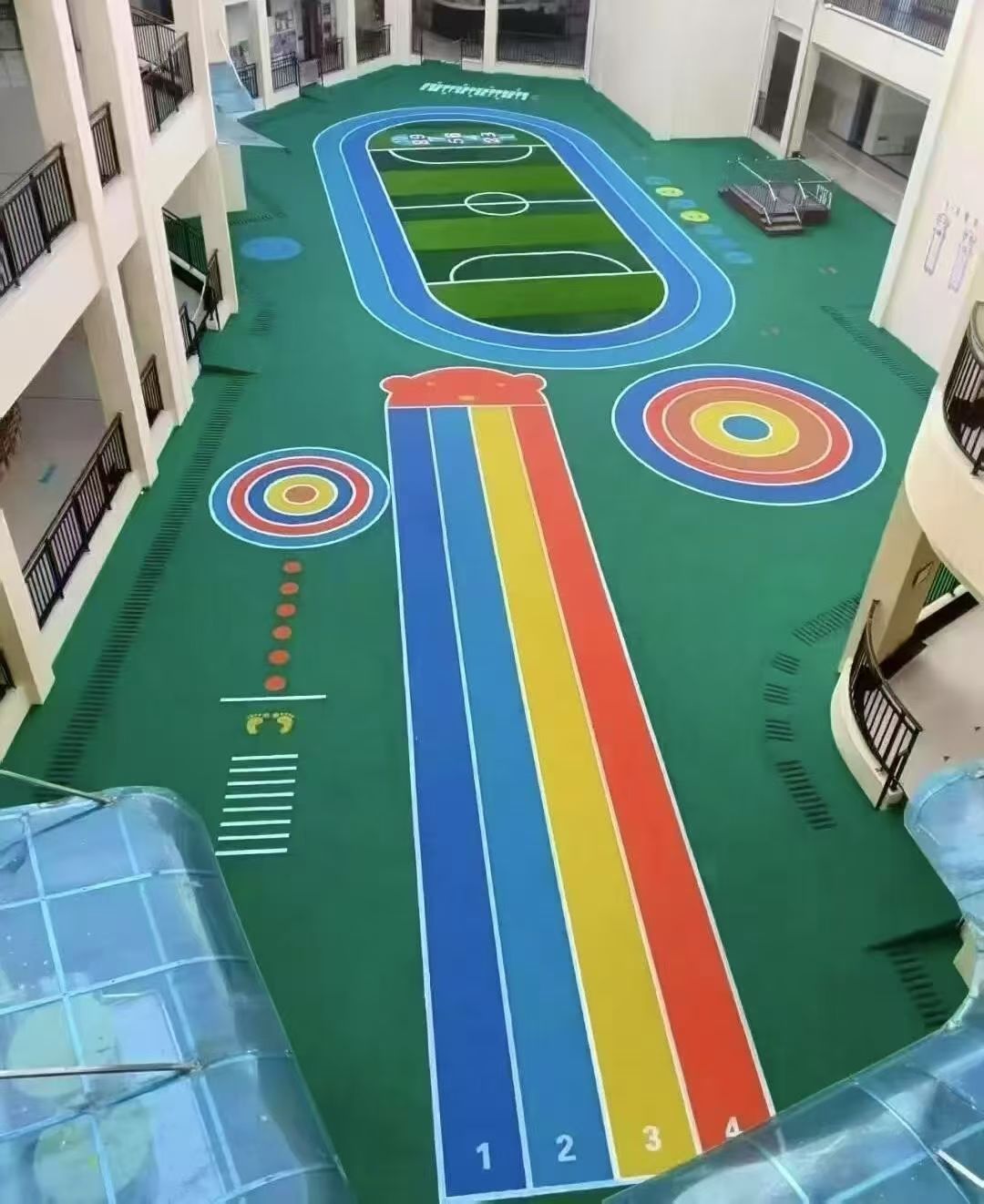 衡阳市幼儿园塑胶跑道塑胶跑道材料 - 厂家